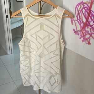 Lucky Brand sheer shell.